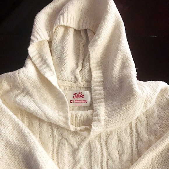 JUSTICE girls sweater size 12 - Picture 3 of 3